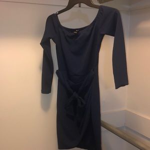 Windsor dark blue long sleeve dress